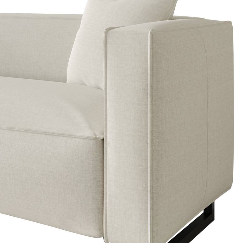 CraftPorch Mid Century Modern 3- Pieces Upholstered Living Room Set