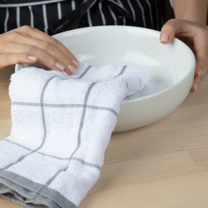 Cooks Linen Kitchen Towels - 12 Pack - 15x25
