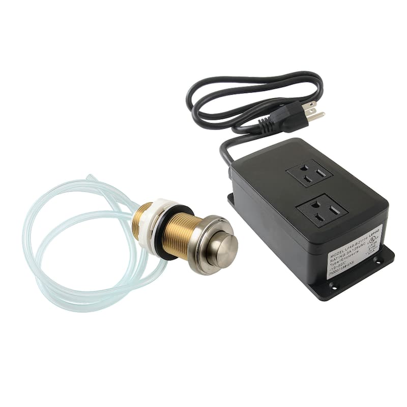 Trimscape Dual Outlet Garbage Disposal Air Switch Kit - Brushed Nickel