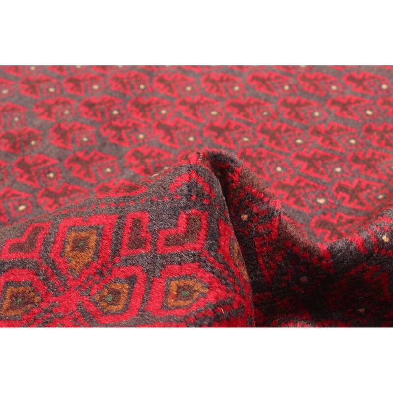 ECARPETGALLERY Hand-knotted Teimani Dark Grey Wool Rug - 2'9 x 4'6