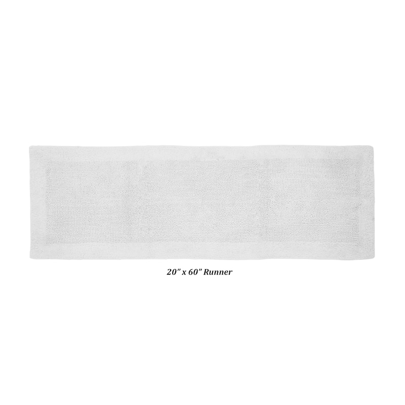 Better Trends Bath Rugs 100% Cotton Tufted Soft & Water Absorbent Bathroom Rug for Shower, Sink Bath Mats Edge Collection
