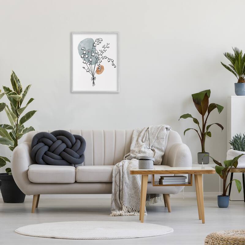 Stupell Lily of the Valley Wildflower Framed Giclee Art, Design by JJ Design House LLC