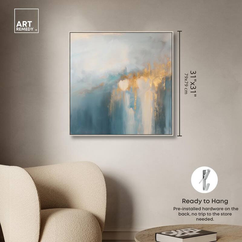 Golden Tears II Canvas by Art Remedy