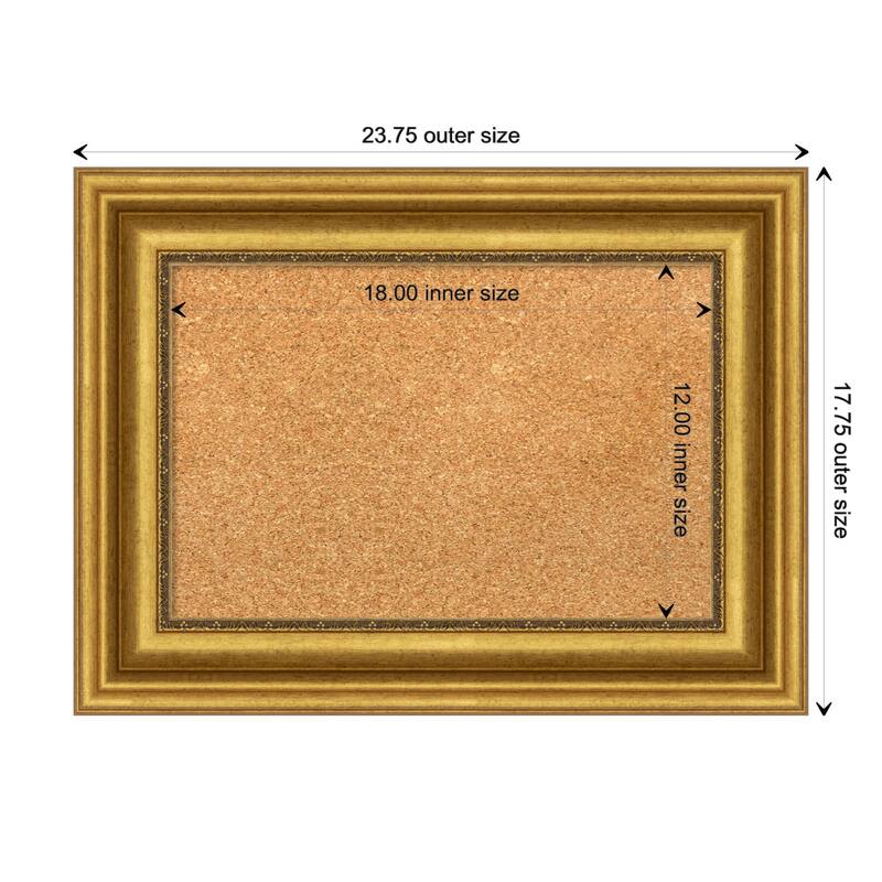 Parlor Framed Cork Bulletin Memo Board
