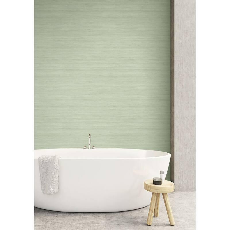 Seabrook Designs Shantung Silk Embossed Vinyl Unpasted Wallpaper