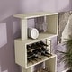 preview thumbnail 14 of 28, Furniture of America Thane Modern 4-Tier Dining Bar Cabinet with Bottle Wine Rack