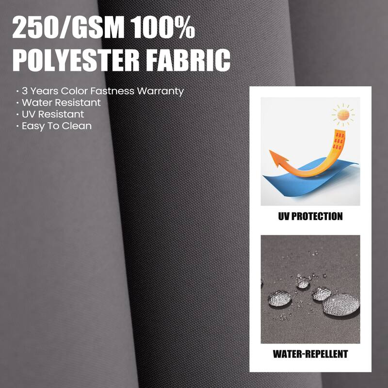 11 x 11 FT Outdoor Patio Cantilever Umbrella with Crank and 360 Degrees Rotation