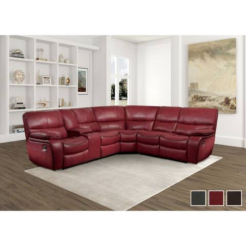Legrand 3-Piece Modular Reclining Sectional Sofa with Console