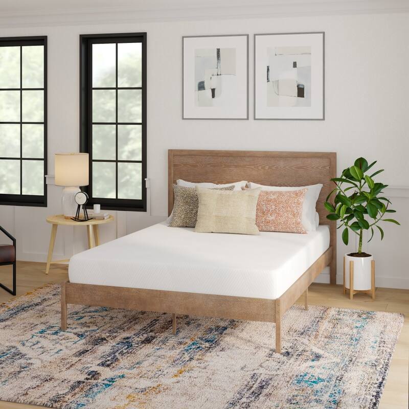 Memory Foam Mattress in a Box Infused with Charcoal & Green Tea