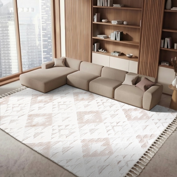 SAFAVIEH Moroccan Tassel Shag Kobi 2-inch Thick Rug - Bed Bath