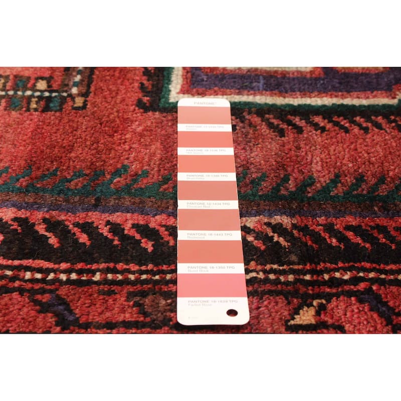 ECARPETGALLERY Hand-knotted Andelz Red Wool Rug - 4' x 6' 8"