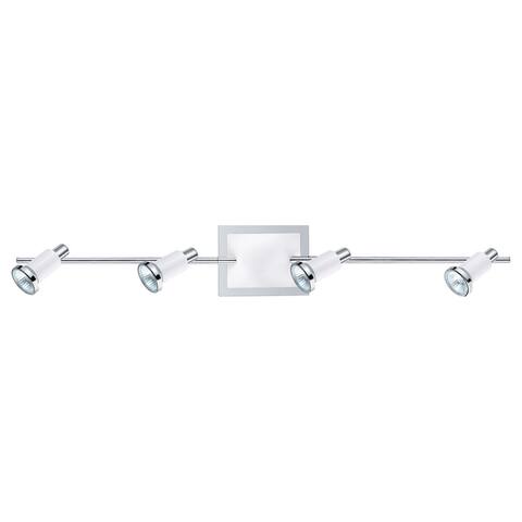 Eridian 4-light Chrome and Shin White Track Light