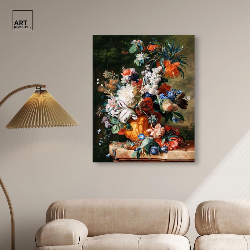 Bouquet of Flowers (1724) Canvas by Art Remedy, Gallery Wrapped