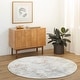 preview thumbnail 15 of 18, Stevens Modern & Contemporary Area Rug Gray/Taupe - Round - 5' 3" x 5' 3"