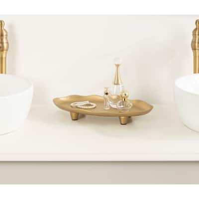 Kate and Laurel Alessia Oval Decorative Tray