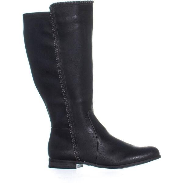 Shop Dr Scholl S Confess Wide Calf Comfort Riding Boots Black