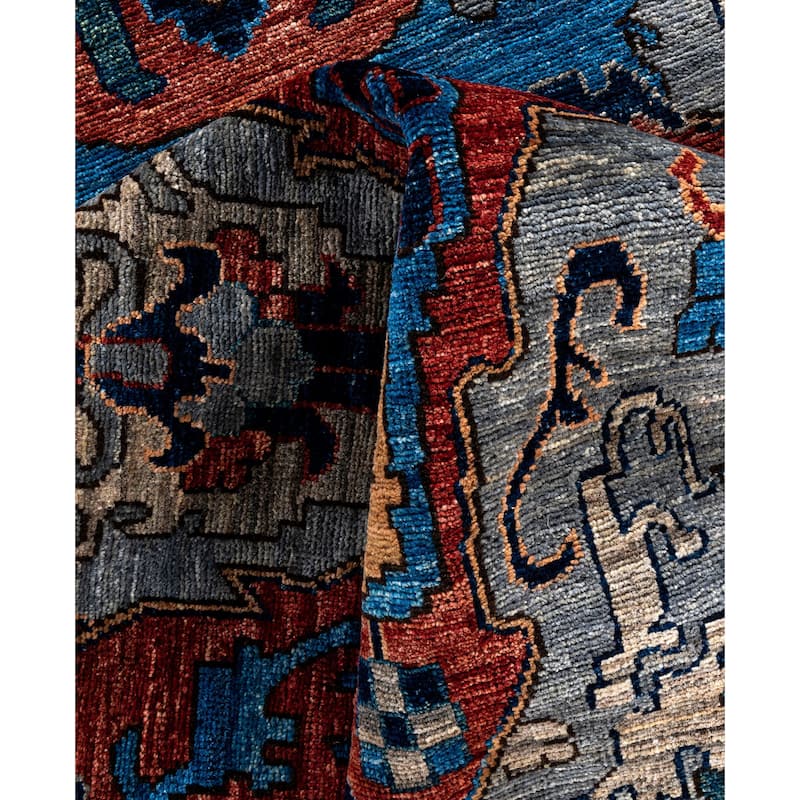 Serapi One-of-a-Kind Hand-Knotted Area Rug - Gray - 8' 2" x 9' 10"