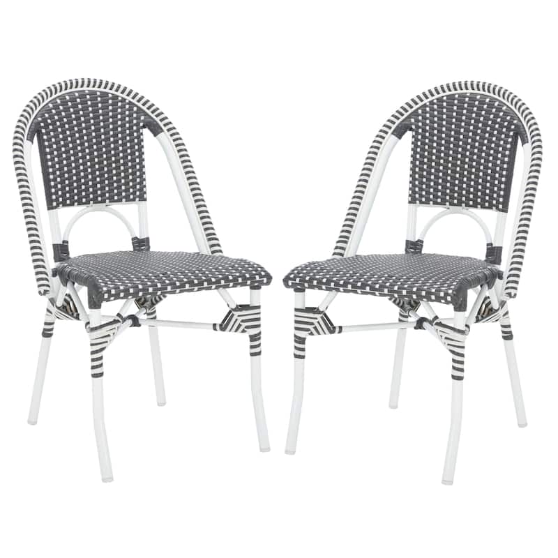 SAFAVIEH Outdoor Patio Furniture Torino Side Chair (Set of 2) - 21"W x 20"D x 33"H