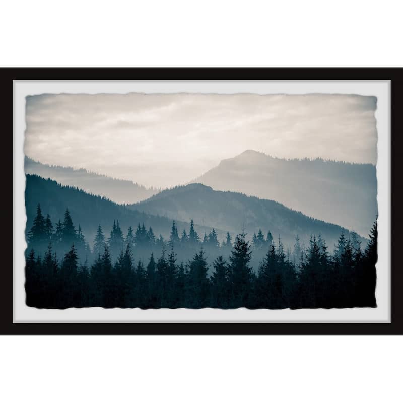 'Forest Morning View' Framed Painting Print