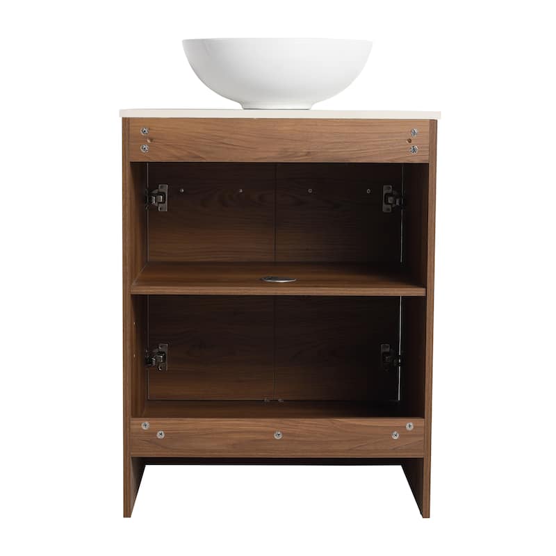 BNK 24/36/48/60 Inch Bathroom Vanity with Sink, Freestanding Bathroom Vanity with Soft Close Doors and Adjustable Shelf
