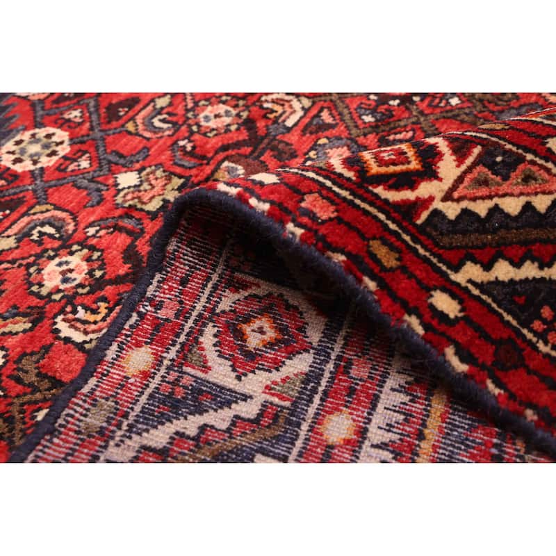 ECARPETGALLERY Hand-knotted Andelz Red Wool Rug - 3'4 x 10'2