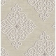preview thumbnail 4 of 6, Seabrook Designs Nellie Medallion Damask Unpasted Wallpaper 20.5 in. W x 33 ft. L - Metallic Linen & Lavender Haze