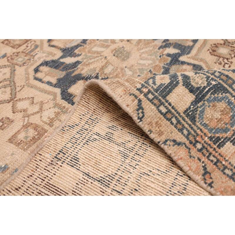 ECARPETGALLERY Hand-knotted Antalya Vintage Beige Wool Rug - 4'4 x 6'9