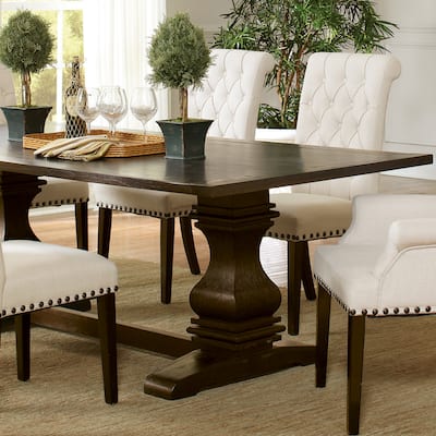 French Baroque Designed Double Pedestal Dining Table