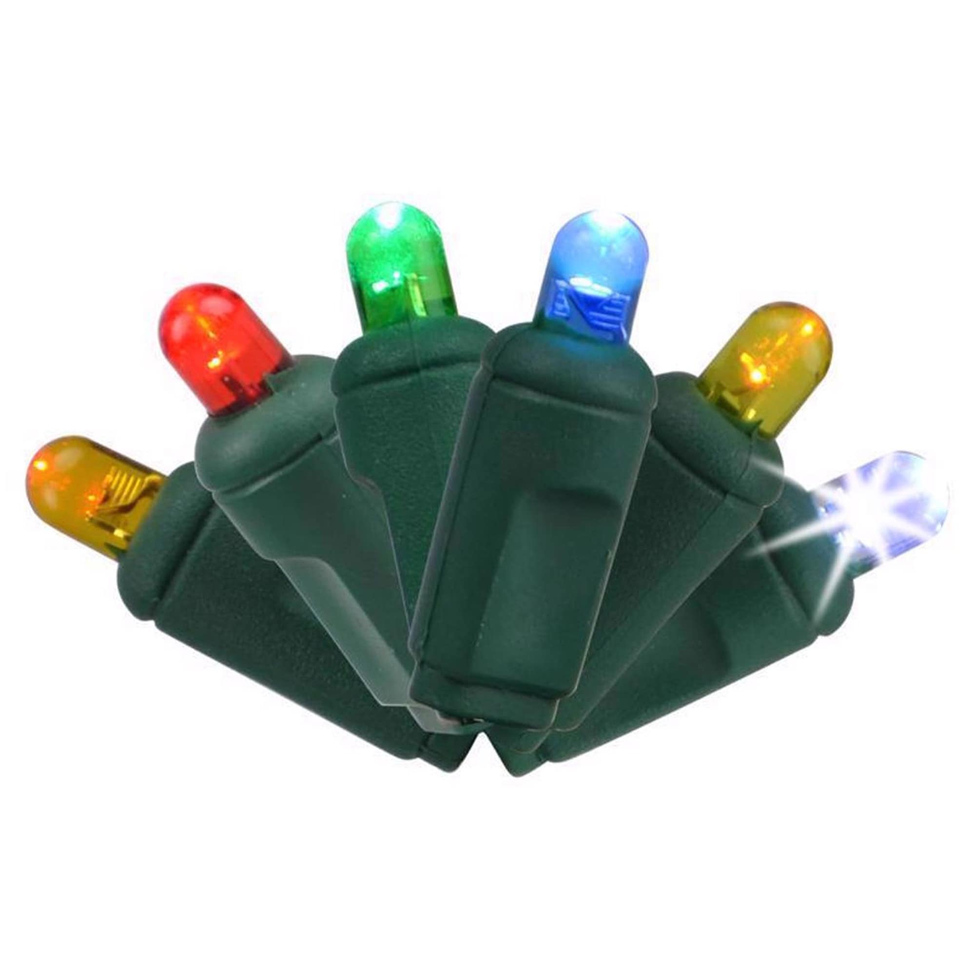 Celebrations Platinum LED Mini Multicolored 50 ct String Christmas Lights 25 ft.