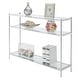 preview thumbnail 3 of 16, Convenience Concepts Royal Crest 3 Tier Glass Console Table