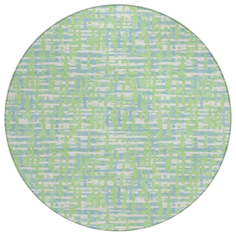 HomeRoots Abstract Transitional Rectangle Outdoor Rug