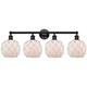 Option Matte Black / White Glass with White Rope