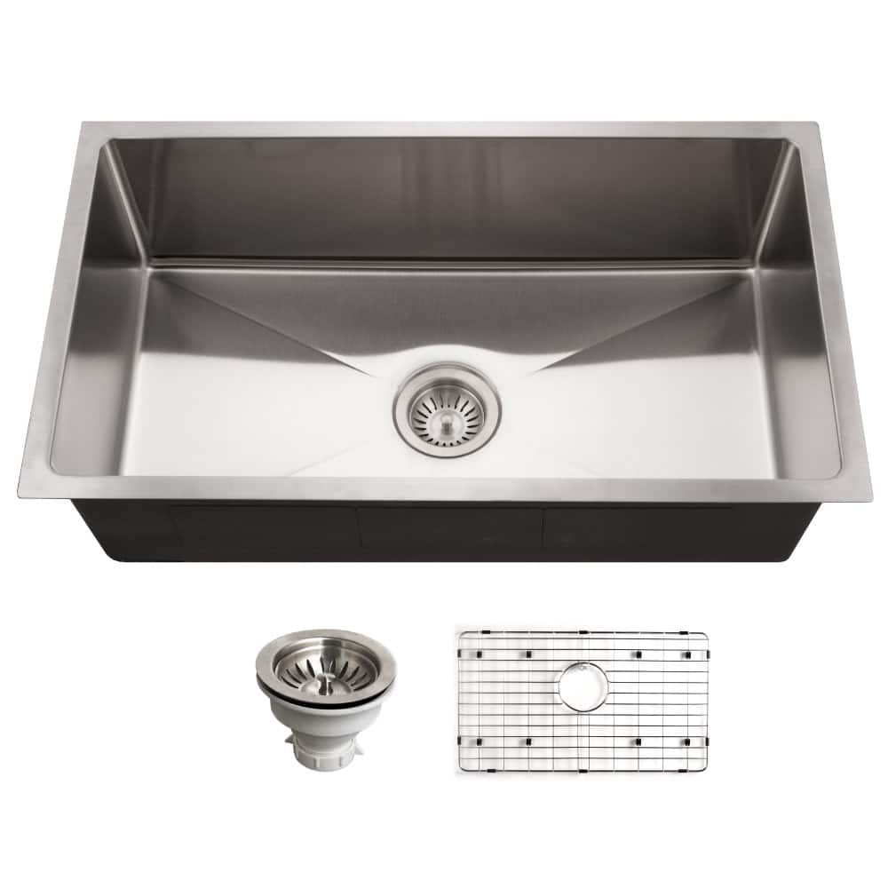 Houzer Nouvelle 31-1/8" Undermount Single Basin Stainless Steel