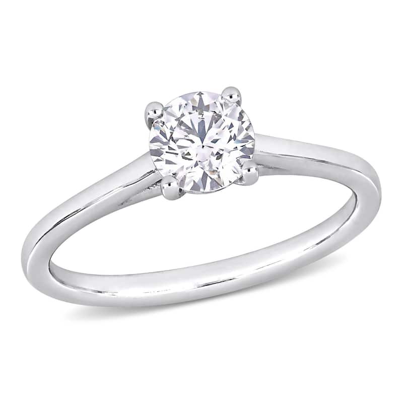 Miadora 3/4ct TDW Certified Diamond Solitaire Engagement Ring in Platinum (GIA)