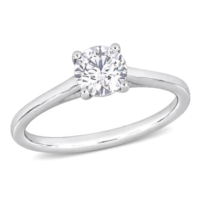 Miadora 3/4ct TDW Certified Diamond Solitaire Engagement Ring in Platinum (GIA)