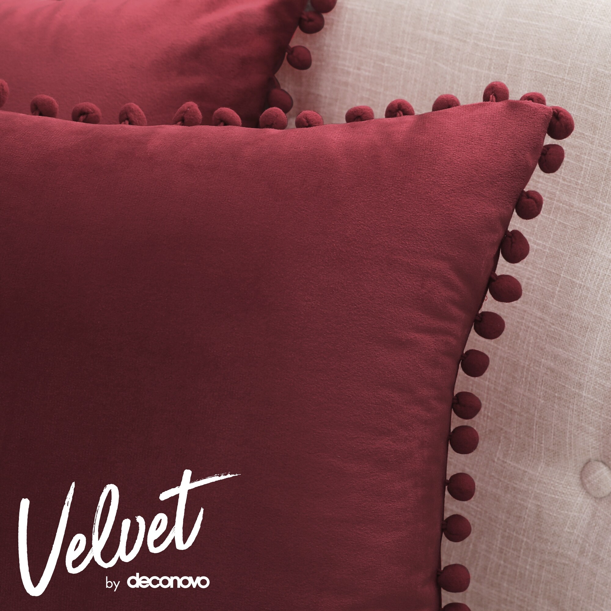 https://ak1.ostkcdn.com/images/products/is/images/direct/3e06c4619a0eb9917d3af80280ebee4be096a319/Deconovo-Velvet-Pom-poms-Throw-Pillow-Covers-2-Pieces.jpg