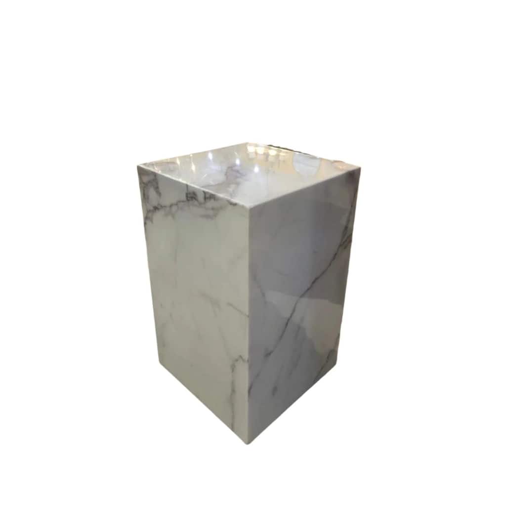 Lucas Block Marble Side Table