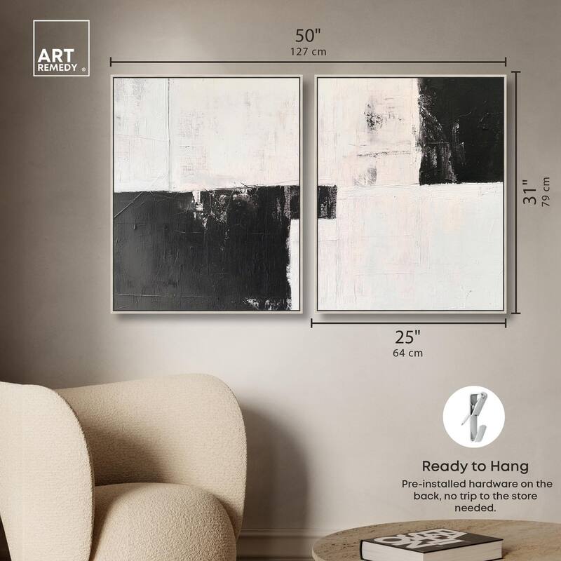 Shattered Symmetry II Canvas Set of 2 by Art Remedy