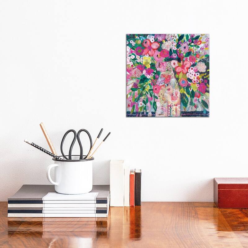 iCanvas "Pale Vase" by Carrie Schmitt Canvas Print - 12x12x0.75