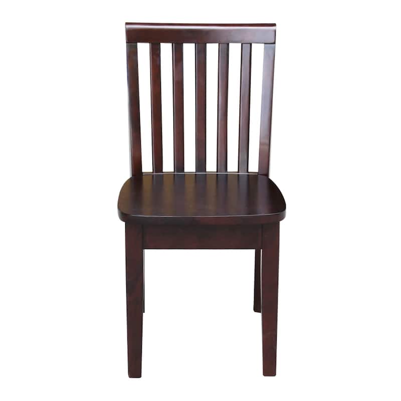 International Concepts Solid Wood Mission Juvenile Chairs - Set of 2