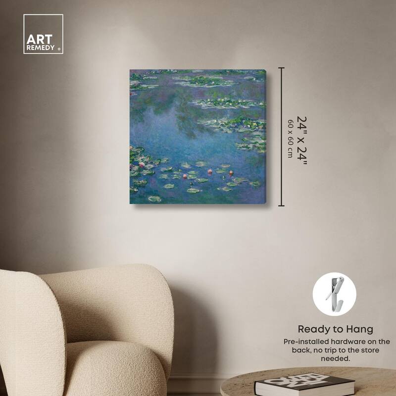 Monet Water Lilies Canvas by Art Remedy, Gallery Wrapped