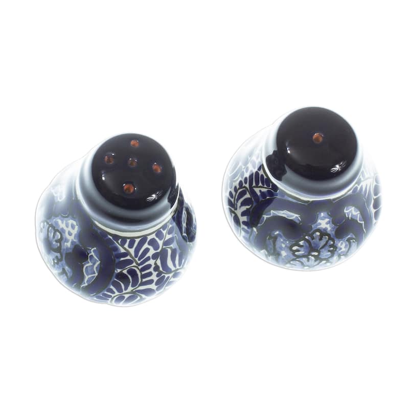 NOVICA Handmade Puebla Kaleidoscope Ceramic Salt And Pepper Shakers (Pair)