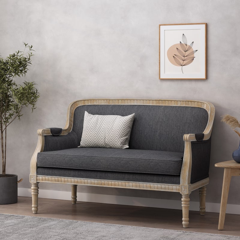 Small Sofa Couch for Foyer, Living Room Decorative Sofa with Back and Armrests, Practical 2 Seater Love Seat Couches