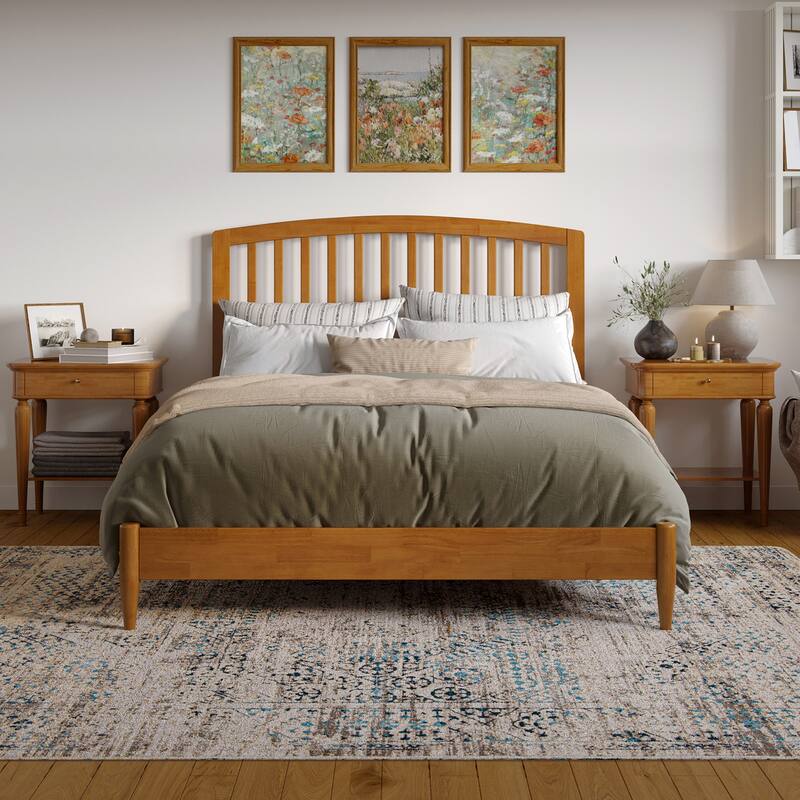 Quincy Solid Wood Low Profile Platform Bed