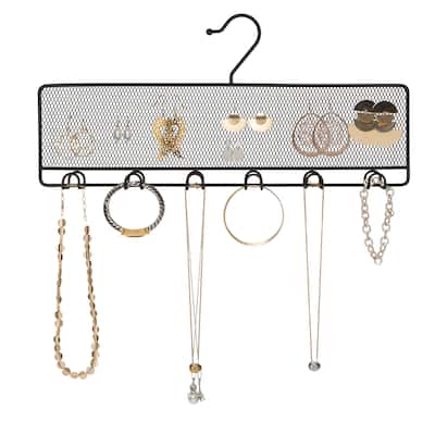 Simplify 12 Hook Jewelry Storage Hanger - 17"x 1.6"x 7.9"