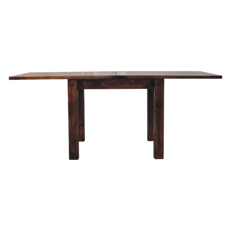 Artisan Furniture Solid Wood California Walnut Extendable Butterfly Dining Table, Brown