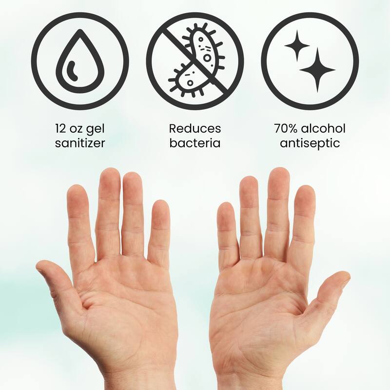 Rejuviel Advanced Gel Hand Sanitizer 12 oz. - Pack of 20