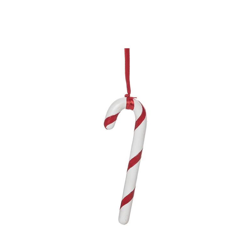 Transpac Resin 6.25 in. Multicolor Christmas Candy Cane Ornament