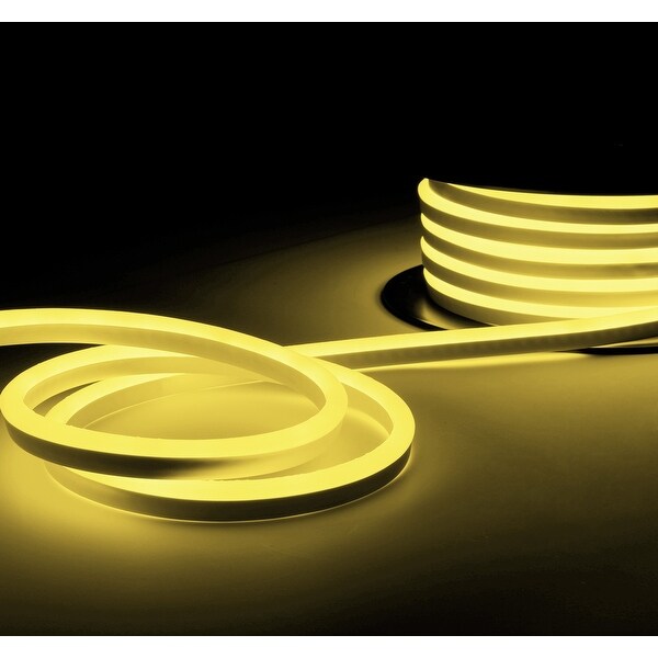 50ft LED Neon Rope Light Outdoor, IP67 Waterproof, AC 120V