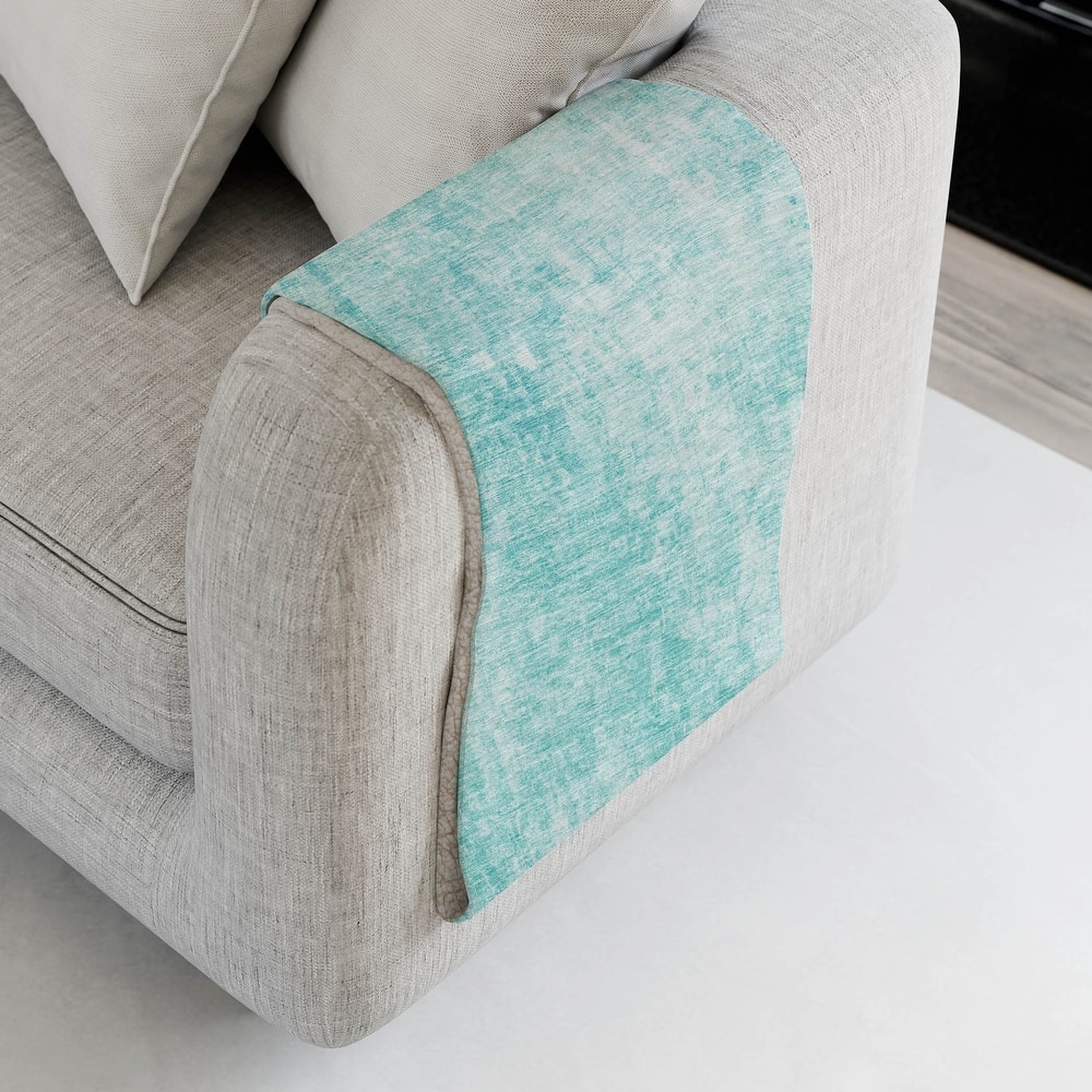 Premium Machine Washable Modern Abstract Sherpa Throw Blanket